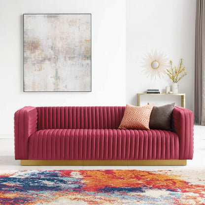 home office desk chairs | CasaFoyer Charisma Channel Tufted Performance Velvet Sofa | Vintage Glamour | Stain-Resistant Fabric | Luxurious Seating | Retro Modern Style | Fully Assembled | casafoyer.myshopify.com