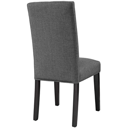 home office desk chairs | CasaFoyer Confer Button Tufted Fabric Upholstered Dining Side Chair Set | Vintage Glamour | Comfortable & Durable | Set of 4 | casafoyer.myshopify.com