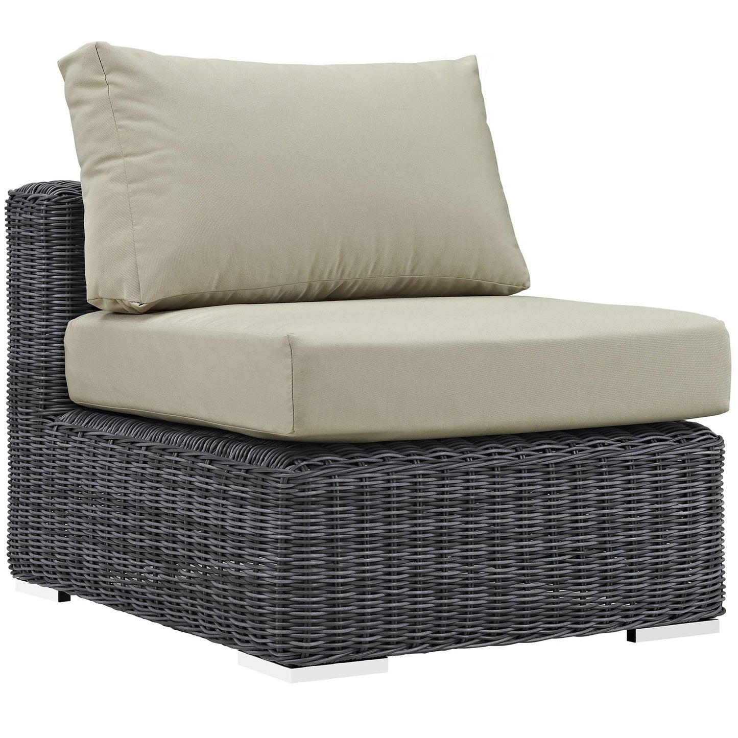 kitchen and dining room sets | CasaFoyer Summon Outdoor Patio Sectional Sofa Set | 7 Piece | Sunbrella Fabric | Two-Tone Rattan Weave | UV Protection | Powder-Coated Aluminum Frame | casafoyer.myshopify.com