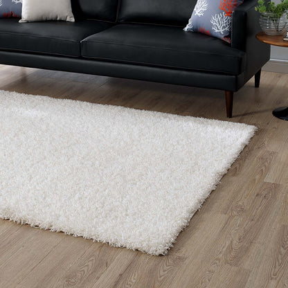 Carpet & Rugs | CasaFoyer Enyssa Solid Shag Area Rug | Durable Polypropylene | Traditional & Modern Styles | Cozy 2 High Pile | Non-Shedding | Stain Resistant | Easy to Maintain | 5x8 Size | Ivory White | casafoyer.myshopify.com