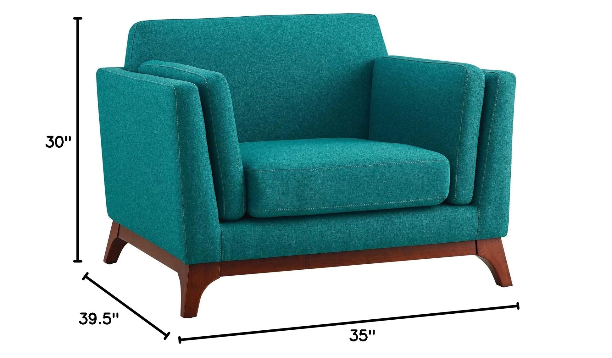 home office desk chairs | CasaFoyer Chance Upholstered Fabric Armchair | Mid-Century Charm | Flared Arms | Plush Comfort | Machine-Washable Covers | Solid Wood Frame | Non-Marking Foot Caps | 331 lbs Weight Capacity | casafoyer.myshopify.com