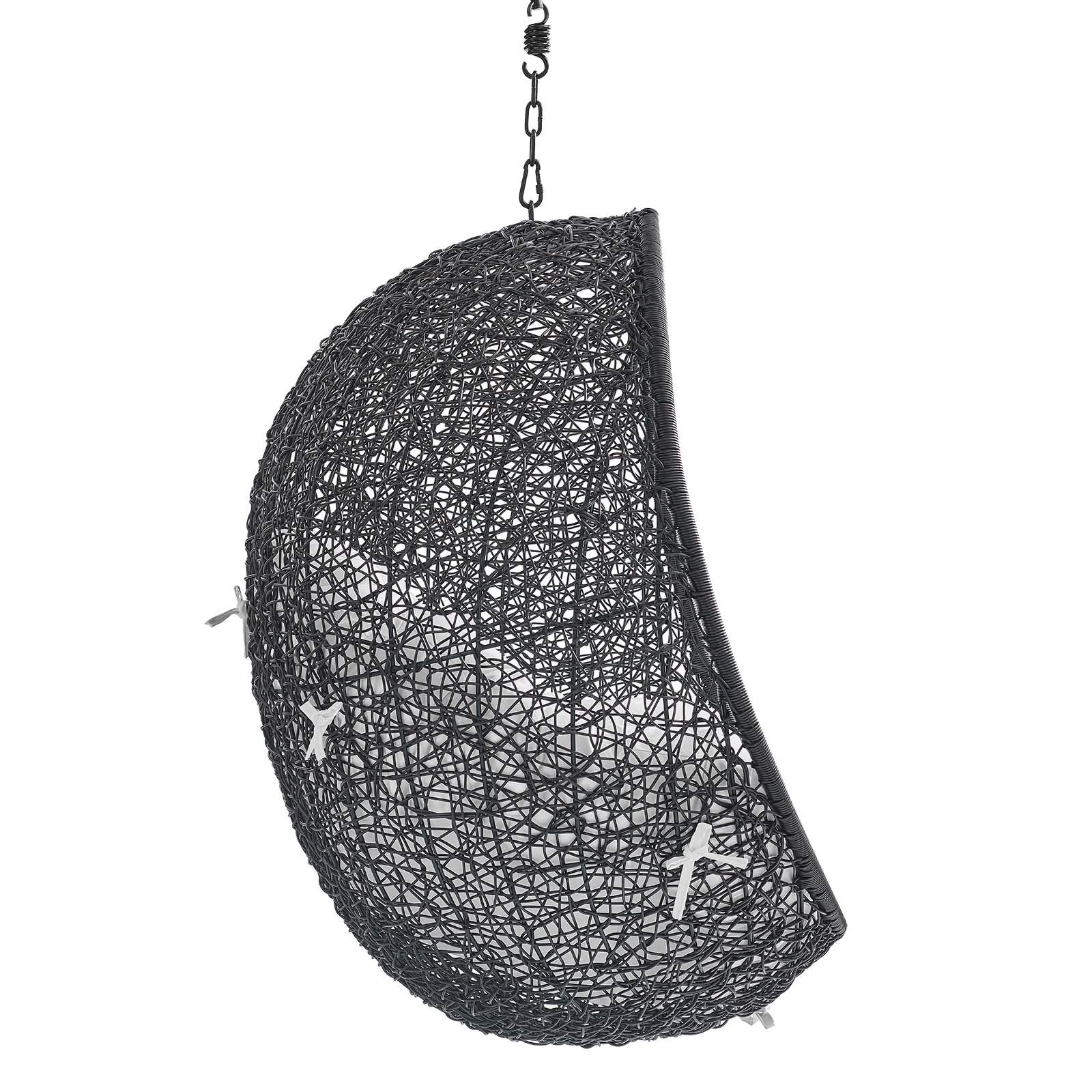 porch swings | Ergode Encase Outdoor Patio Swing Chair | Tranquil Island Getaway | Synthetic Rattan | All-Weather Cushion | Steel Frame | Adjustable Chain | Indoor/Outdoor Use | casafoyer.myshopify.com