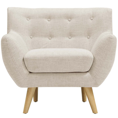 home office desk chairs | CasaFoyer Wholesale | Luxurious Dual Cushion Armchair | Solid Wood Legs | Elegant Mid-Century Design | Polyester Upholstery | Remark Armchair | casafoyer.myshopify.com