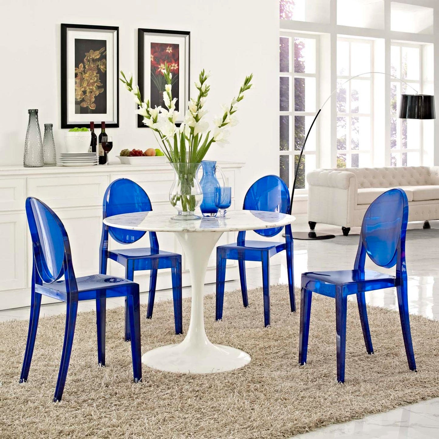 home office desk chairs | CasaFoyer Ethereal Casper Chair Set of 4 | Artistic & Elegant Indoor/Outdoor Seating | casafoyer.myshopify.com
