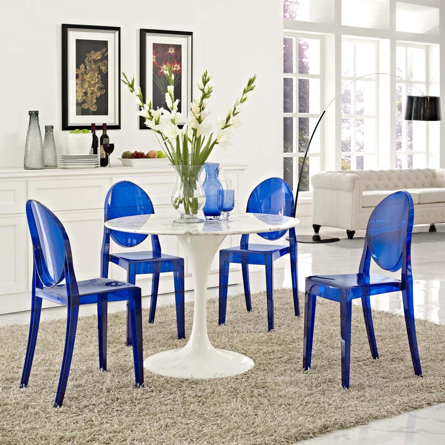 home office desk chairs | CasaFoyer Ethereal Casper Chair Set of 4 | Artistic & Elegant Indoor/Outdoor Seating | casafoyer.myshopify.com