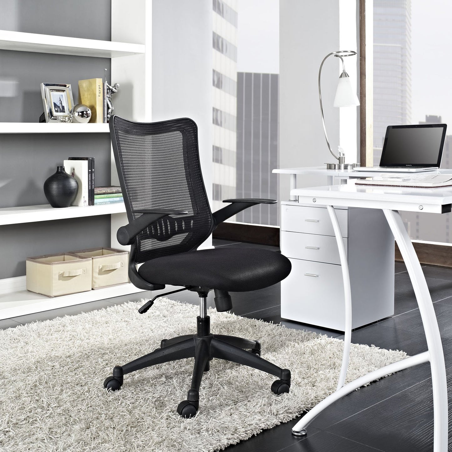 home office desk chairs | CasaFoyer Explorer Office Chair | Comfortable & Contemporary Design | Breathable Mesh Back | Adjustable Height | Flip-Up Arms | Enhance Your Office Experience | casafoyer.myshopify.com