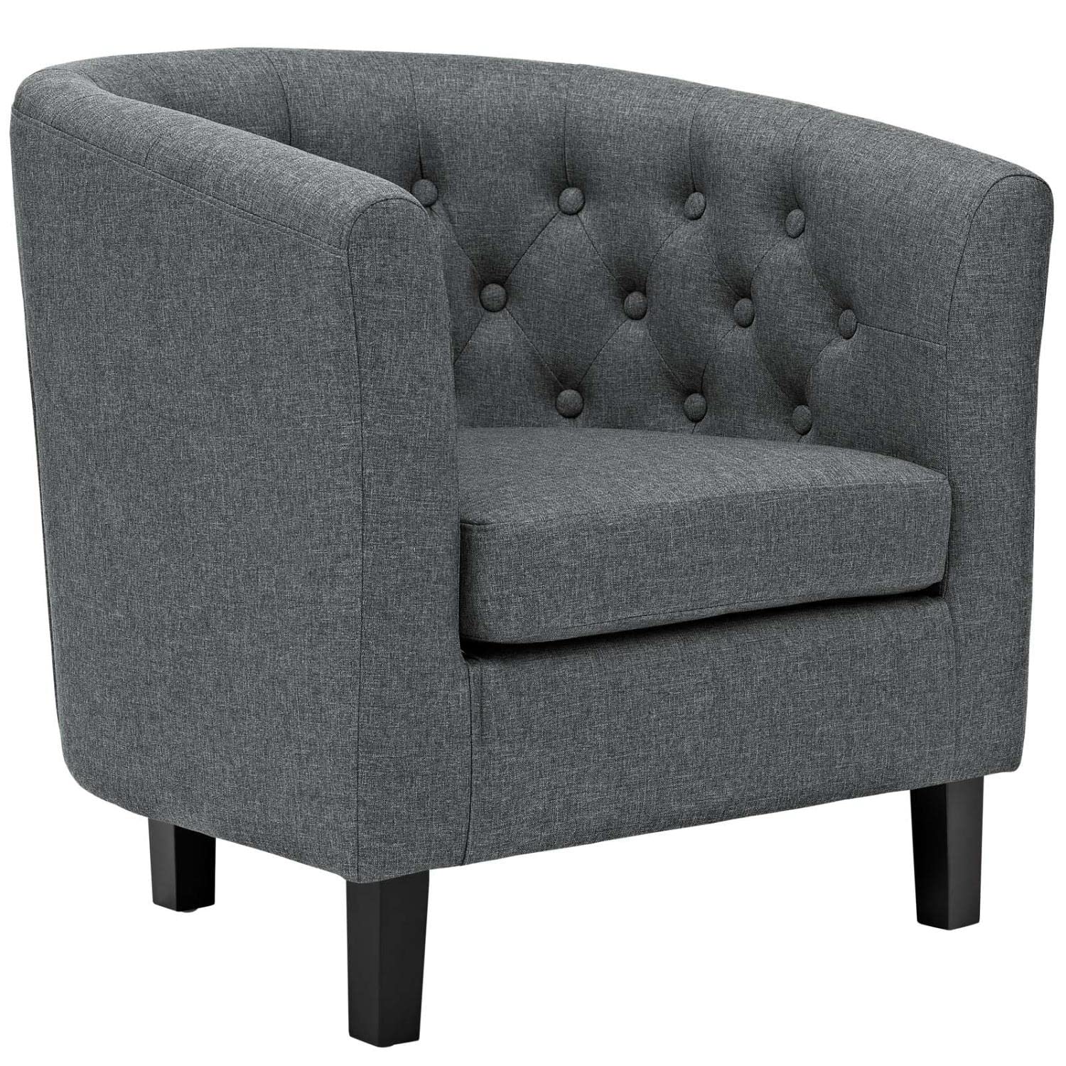 kitchen and dining room sets | CasaFoyer Prospect Button Tufted Upholstered Fabric Sofa Furniture Set | Luxury & Elegance | Chesterfield Design | Plush Foam Padding | Sturdy Wood Construction | Espresso Stained Legs | 2 Piece Set | Gray | casafoyer.myshopify.com
