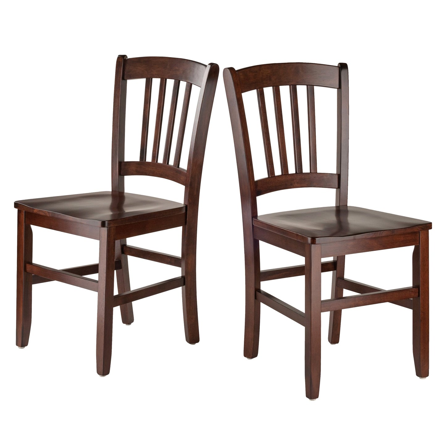 Sofa & chair Sets | CasaFoyer Madison 2-Piece Chair Set | Elegant Rainbow Arches | Walnut Finish | Solid Wood | Comfortable Contoured Seats | Assembly Required | 34.6H x 17.1W x 19.25D | casafoyer.myshopify.com