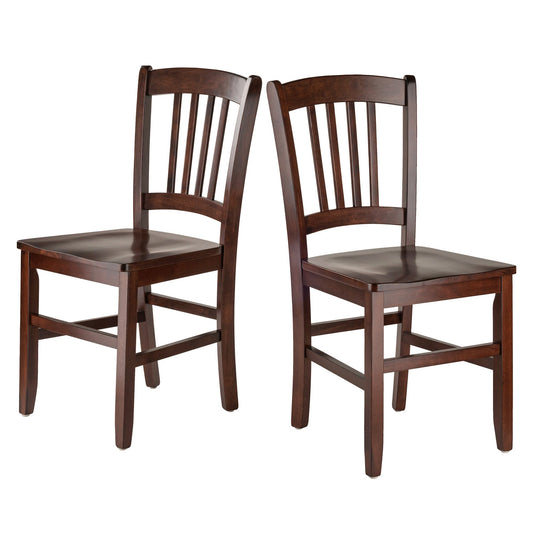 Sofa & chair Sets | CasaFoyer Madison 2-Piece Chair Set | Elegant Rainbow Arches | Walnut Finish | Solid Wood | Comfortable Contoured Seats | Assembly Required | 34.6H x 17.1W x 19.25D | casafoyer.myshopify.com