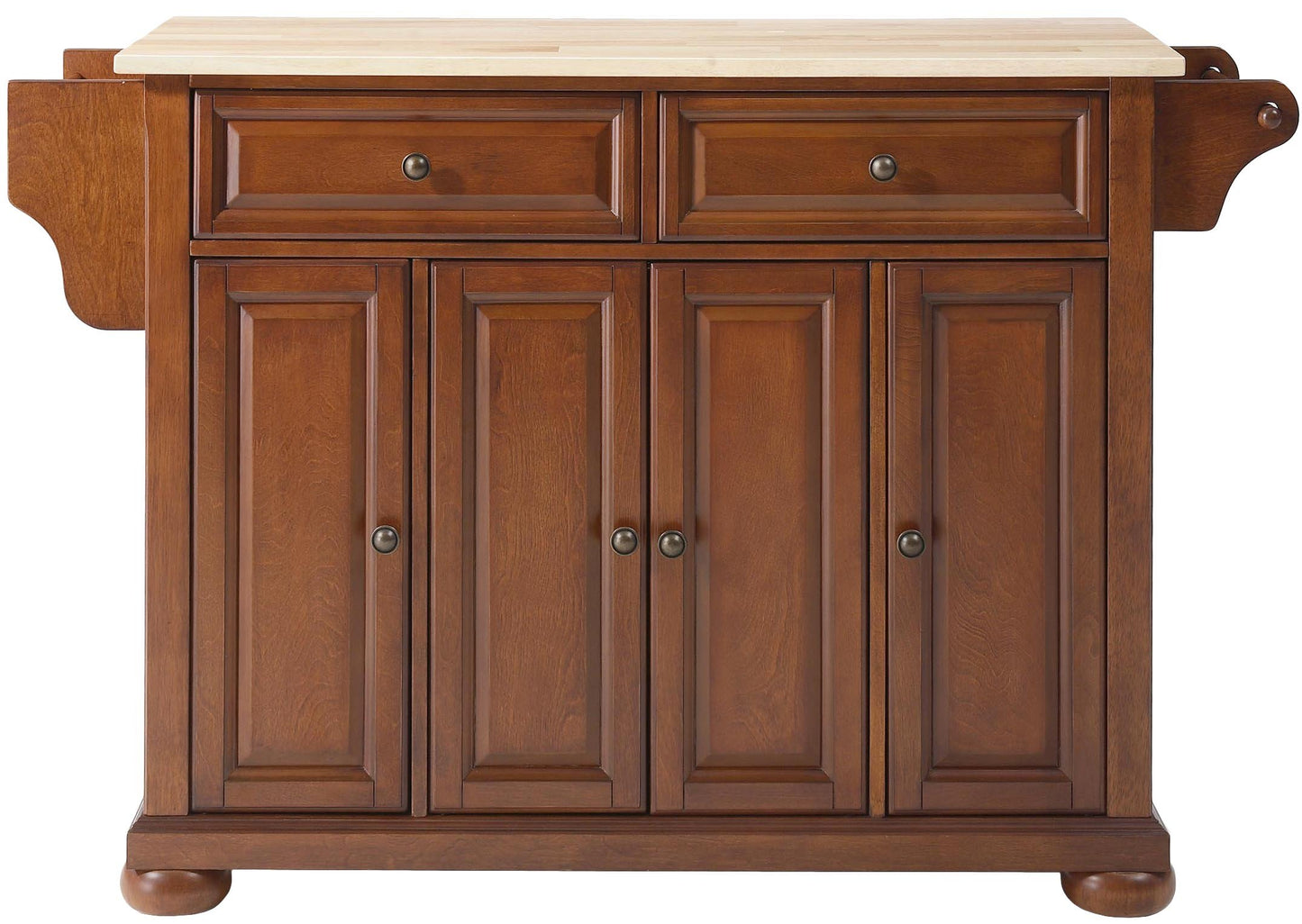 Kitchen Storage | Durable Solid Hardwood Kitchen Island | Elegant Raised Panel Doors | Ample Storage Space | Classic Cherry Finish | casafoyer.myshopify.com