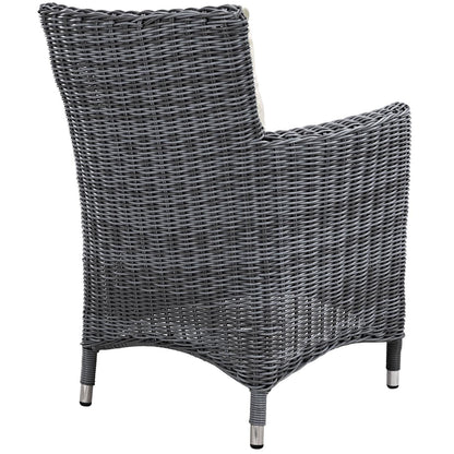 kitchen and dining room sets | CasaFoyer Summon Outdoor Patio Dining Table Set | 11-Piece Sunbrella Dining Set | Two-Tone Synthetic Rattan | All-Weather Cushions | UV-Protected | Powder-Coated Aluminum Frame | casafoyer.myshopify.com