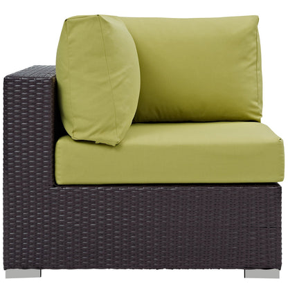 Patio Furniture Sets | Convene Outdoor Sectional Corner Chair | Durable Rattan & Aluminum Frame | All-Weather Cushions | Perfect for Patio, Backyard, Poolside | casafoyer.myshopify.com
