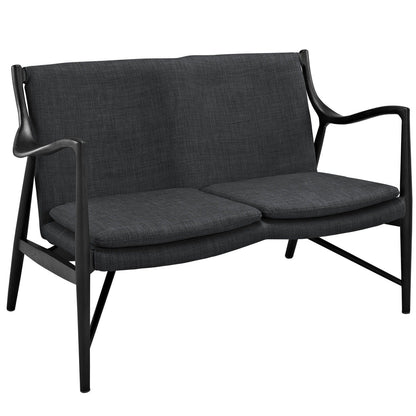 sofas | CasaFoyer Modernist Makeshift Collection | Durable & Comfortable Loveseat | Padded Leather Seat | Ash Wood Frame | Natural Brown | casafoyer.myshopify.com