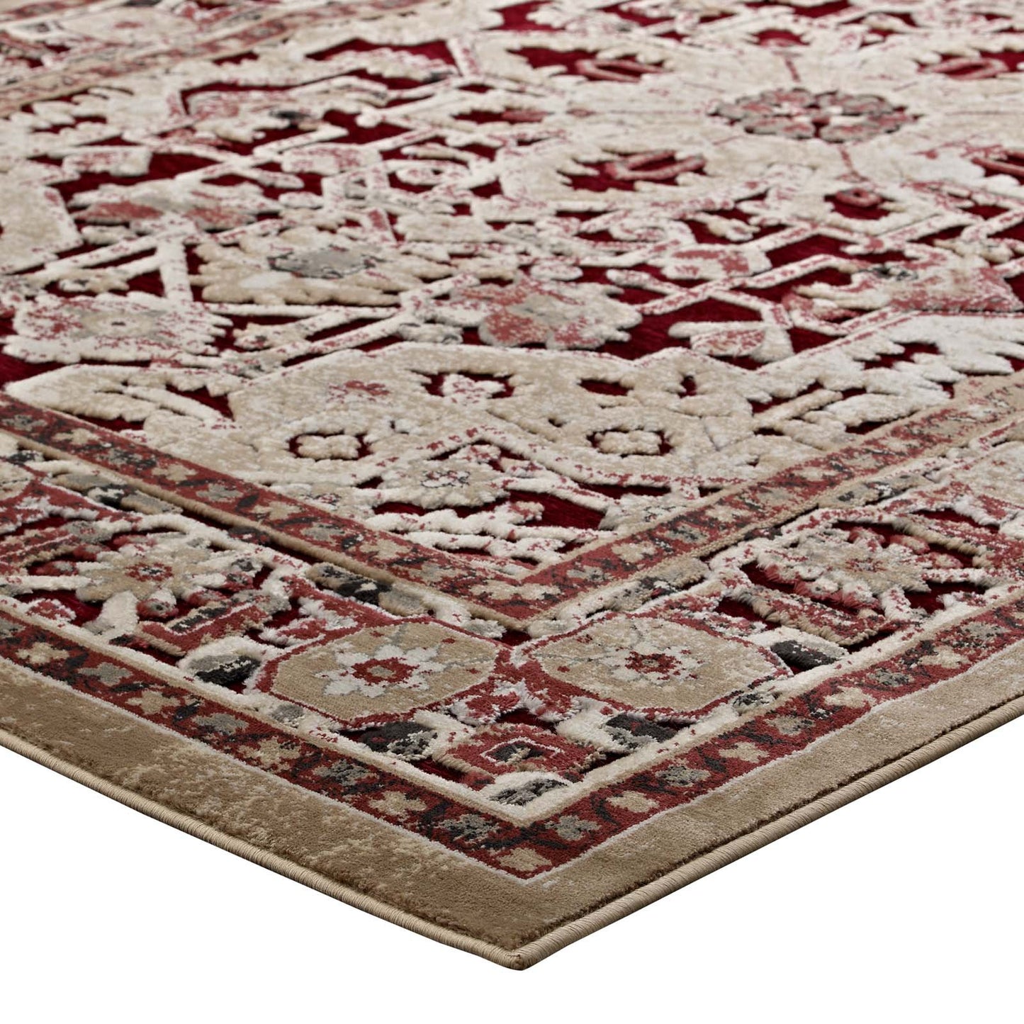 area rugs | CasaFoyer Grania Distressed Vintage Floral Turkish Area Rug | Durable & Stylish 5x8 | Non-Slip Rubber Bottom | Stain Resistant & Easy to Maintain | Perfect for High Traffic Areas | casafoyer.myshopify.com