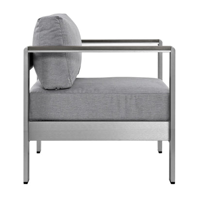 patio bistro sets | CasaFoyer Shore Outdoor Patio Arm Chair | Durable Aluminum Frame | Weather-Resistant Fabric | Stylish & Reliable | Set of 1 | casafoyer.myshopify.com