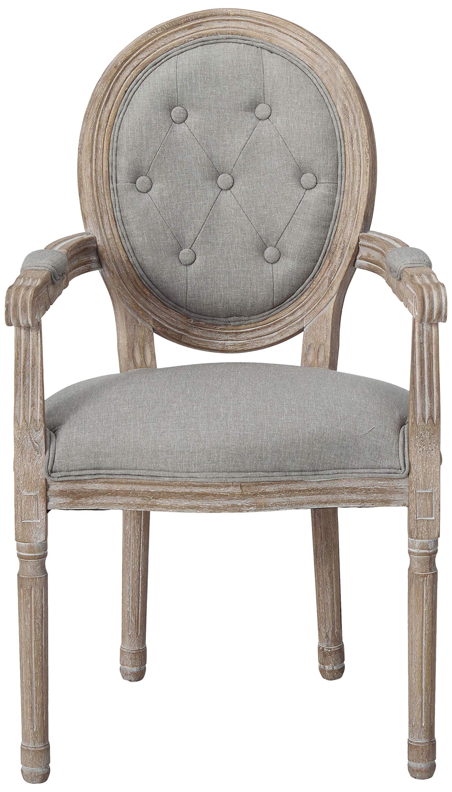 home office desk chairs | CasaFoyer Arise French Vintage Dining Accent Armchair Set | Fluted Wood Frame | Button Tufted Diamond Trim | Upholstered Fabric Seat | Weathered Vintage French Look | Comfortable & Fully Assembled | Set of 2 | casafoyer.myshopify.com