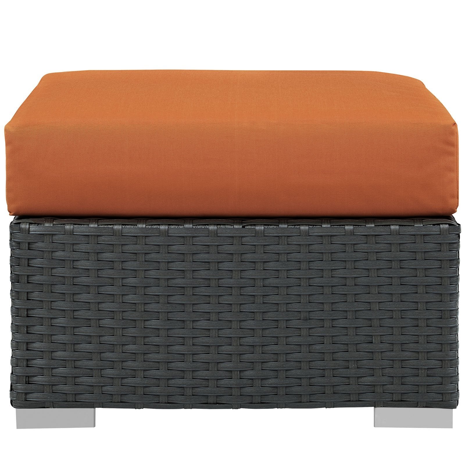 Ottoman | Sojourn Outdoor Patio Ottoman | Sturdy & Versatile | Sunbrella Cushions | UV Resistant | Powder-Coated Aluminum Frame | casafoyer.myshopify.com