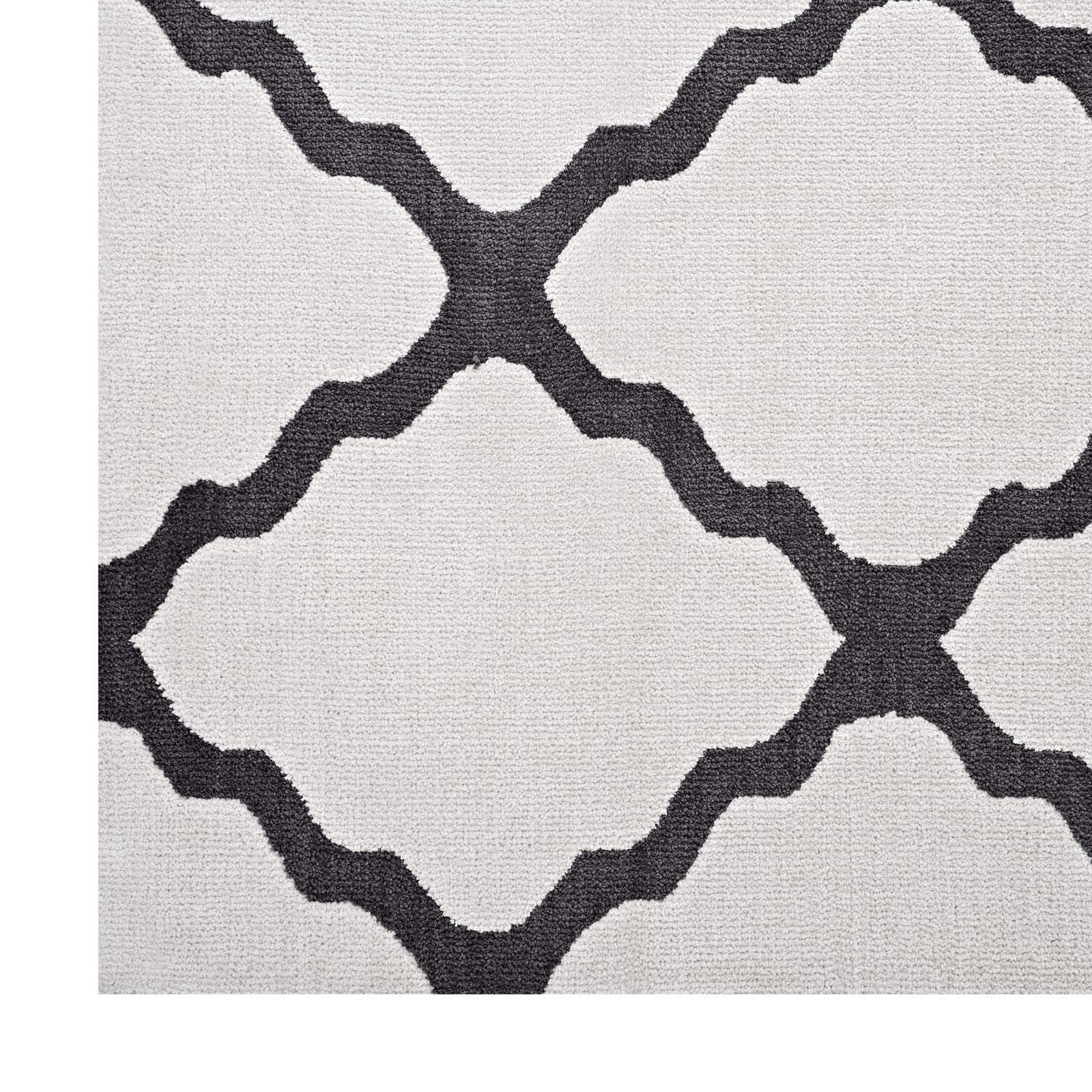 area rugs | CasaFoyer Marja Moroccan Trellis Area Rug | Elegant Lattice Design | Soft Polyester Microfiber | Durable Jute Bottom | Minimal Shedding | Stain-Resistant | Easy to Maintain | 8x10 Size | casafoyer.myshopify.com
