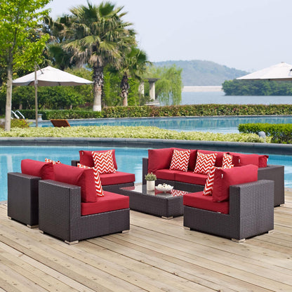 kitchen and dining room sets | CasaFoyer Convene Outdoor Sectional Set | Durable Rattan Weave | Weather-Resistant Cushions | 8-Piece Patio Furniture | casafoyer.myshopify.com