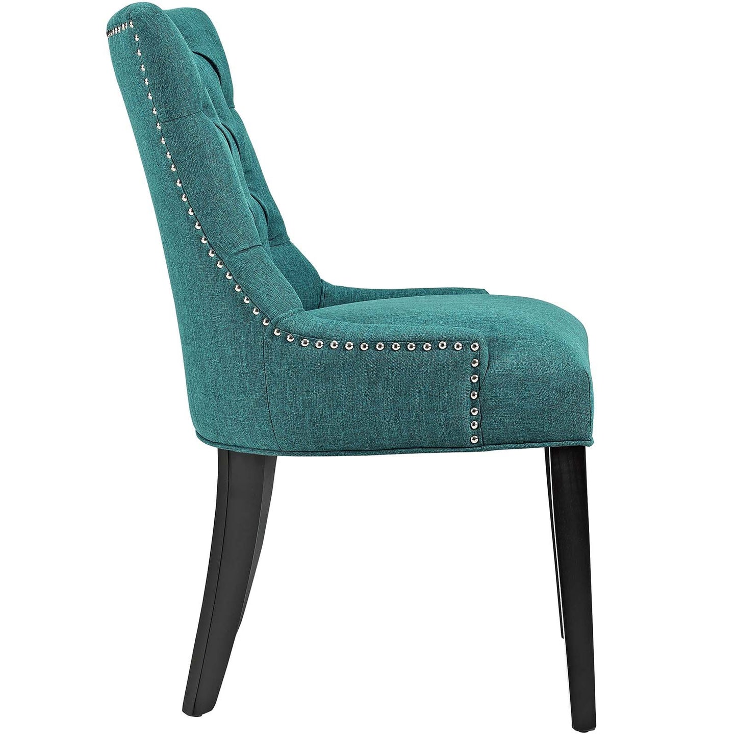 home office desk chairs | CasaFoyer Regent Dining Side Chair Set of 2 | Nostalgic Era Design | Tufted Buttons | Nailhead Trim | Plush Cushion | Polyester Fabric | Non-Marking Foot Caps | casafoyer.myshopify.com
