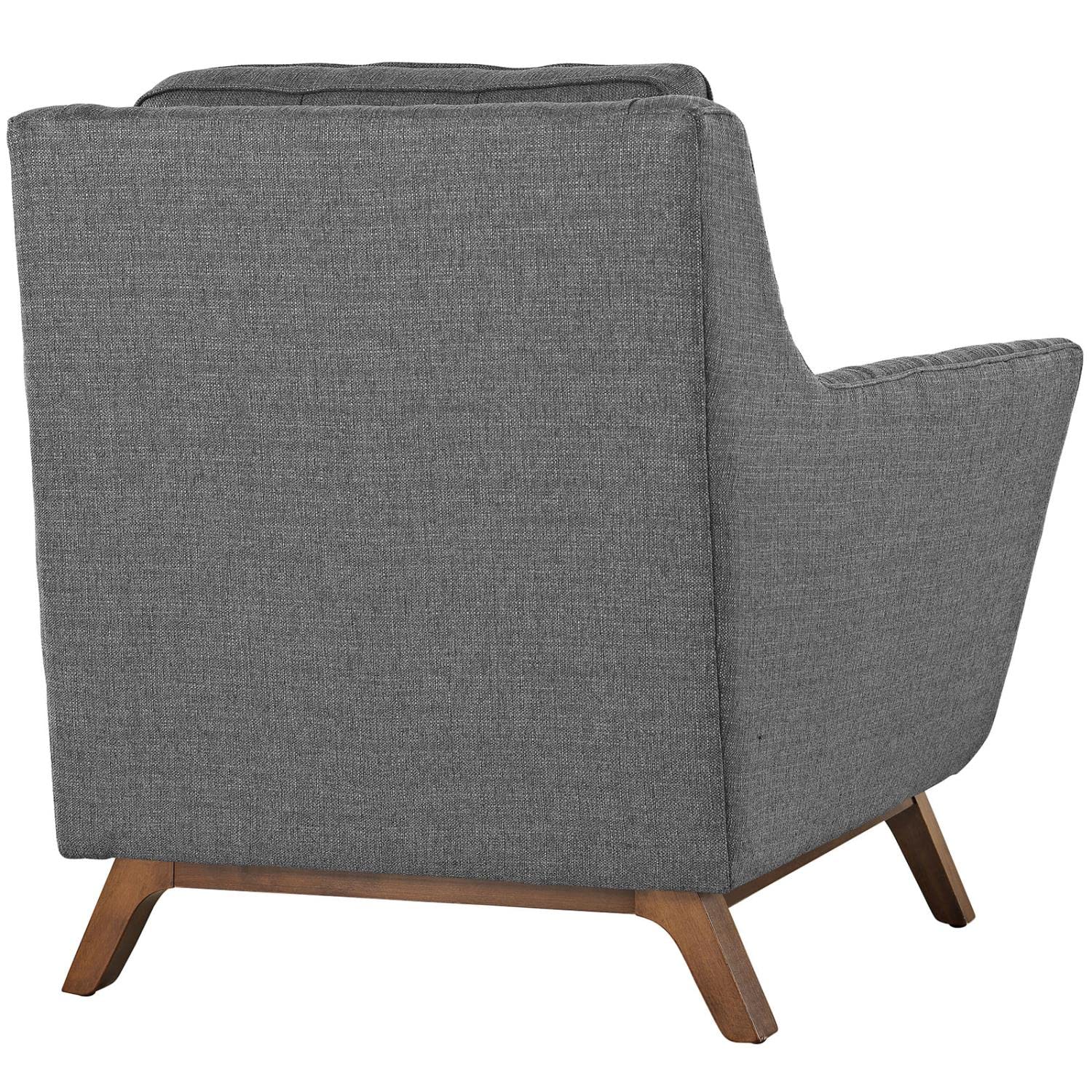 kitchen and dining room sets | CasaFoyer Beguile Collection | Elegant Curved Arm Fabric Armchair Set | Walnut Base | Plush Cushions | Tufted Buttons | Ideal for Living Room or Lounge | casafoyer.myshopify.com