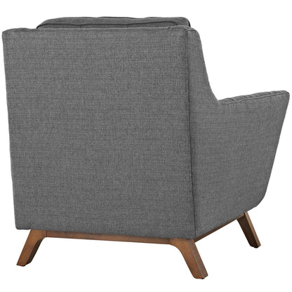 kitchen and dining room sets | CasaFoyer Beguile Collection | Elegant Curved Arm Fabric Armchair Set | Walnut Base | Plush Cushions | Tufted Buttons | Ideal for Living Room or Lounge | casafoyer.myshopify.com