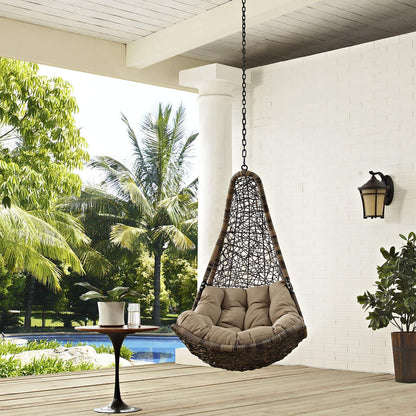 porch swings | Ergode Abate Swing Chair | Premium Synthetic Rattan Weave | All-Weather Cushion | Durable Steel Frame | Indoor/Outdoor Use | Weather & UV Resistant | Ultimate Comfort | casafoyer.myshopify.com