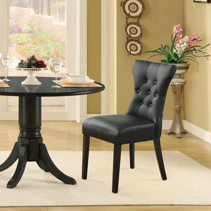 home office desk chairs | CasaFoyer Silhouette Modern Dining Chairs | Elegant Curves | Hardwood Legs | Set of 2 | White | casafoyer.myshopify.com