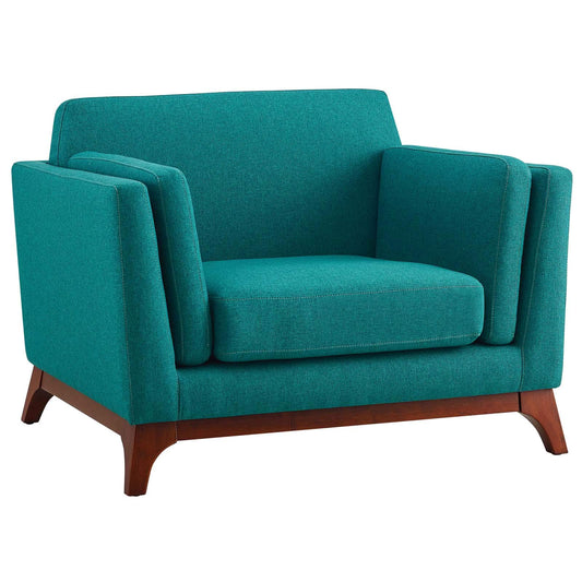 home office desk chairs | CasaFoyer Chance Upholstered Fabric Armchair | Mid-Century Charm | Flared Arms | Plush Comfort | Machine-Washable Covers | Solid Wood Frame | Non-Marking Foot Caps | 331 lbs Weight Capacity | casafoyer.myshopify.com
