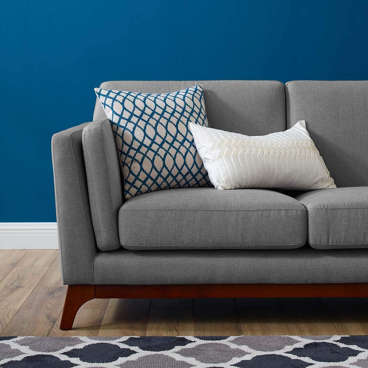 sofas | CasaFoyer Chance Upholstered Fabric Sofa | Timeless Mid-Century Charm | Sleek Design | Plush Comfort | Machine-Washable Covers | Solid Wood Frame | Versatile Seating | casafoyer.myshopify.com
