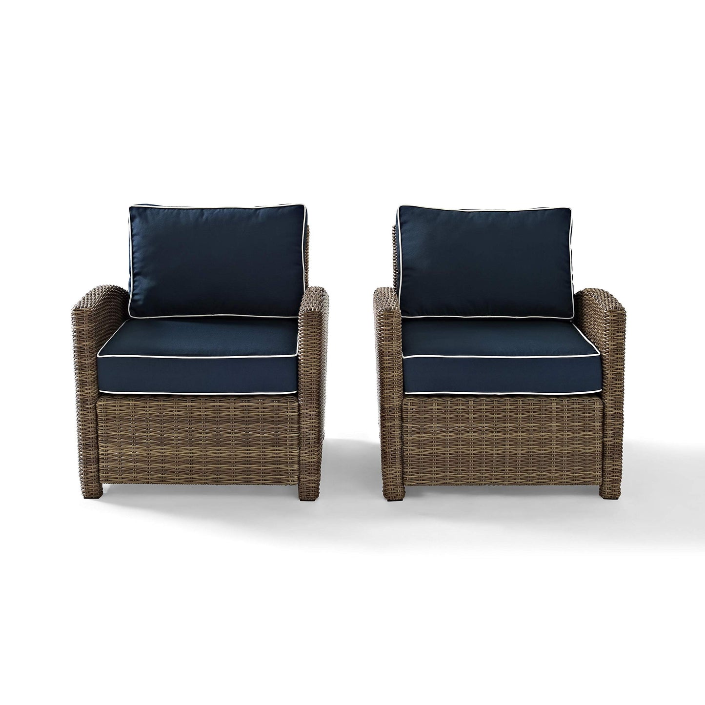 Patio Furniture Sets | CasaFoyerS BRADENTON COLLECTION | Outdoor Wicker Seating Set | 2-Piece Conversational Set | All-Weather Wicker | Sturdy Steel Frames | UV & Fade Resistant | casafoyer.myshopify.com
