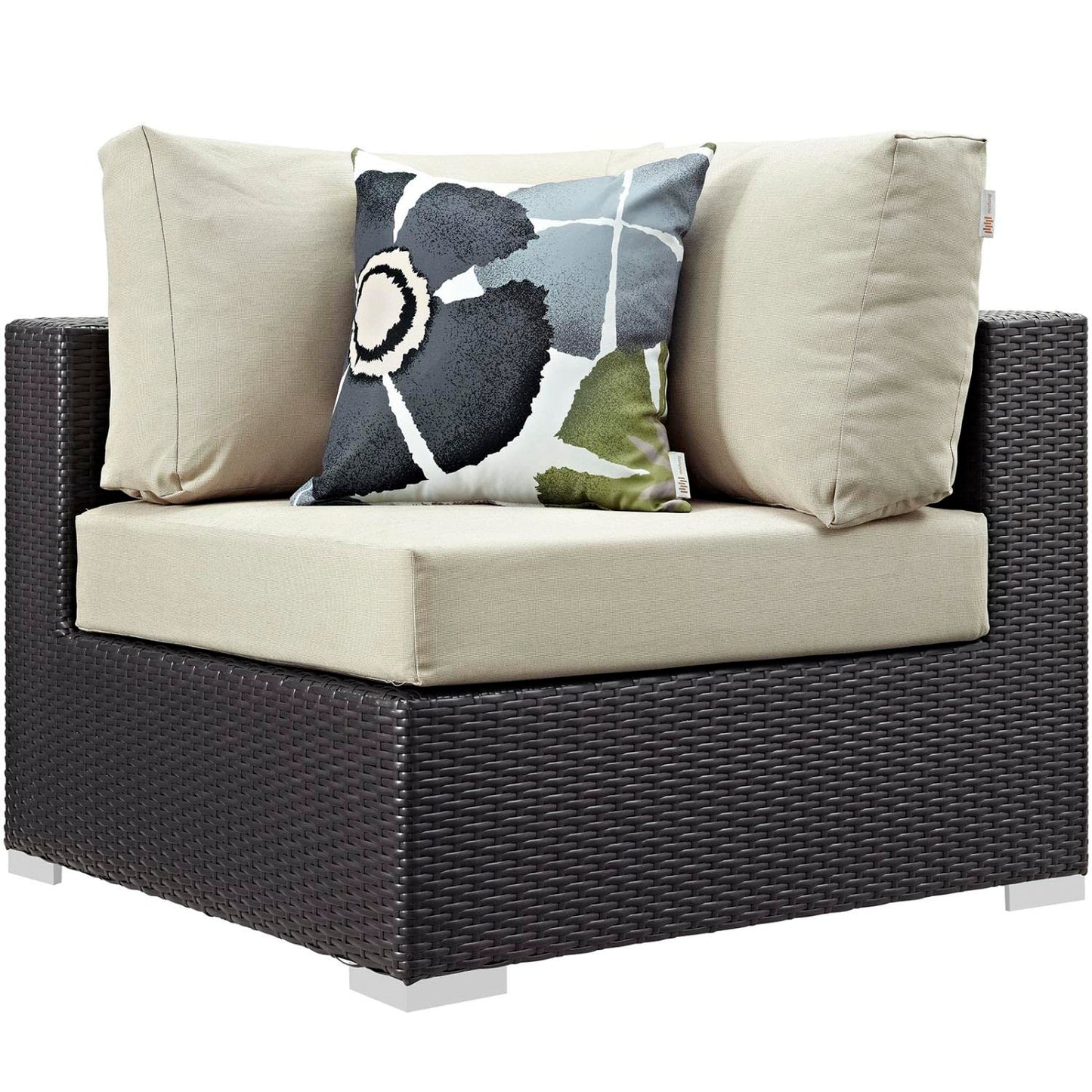 kitchen and dining room sets | CasaFoyer Convene Outdoor Sectional Set | Durable Rattan Weave | Weather-Resistant Cushions | 8 Piece Patio Sofa Set | Espresso Beige | casafoyer.myshopify.com