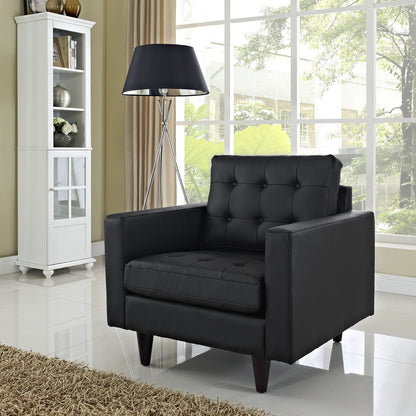 home office desk chairs | CasaFoyer Empress Exquisite Design Tufted Armchair | Luxurious Cushions | Elegant Armrests | Solid Wood Legs | Bonded Leather Upholstery | Includes 1 Armchair | casafoyer.myshopify.com