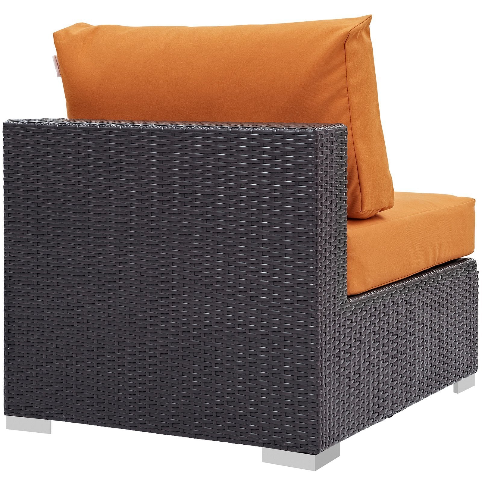 executive chairs | CasaFoyer Convene Outdoor Sectional Armless Patio Chair | Durable Synthetic Rattan | All-Weather Cushions | Versatile Design | Enhance Your Outdoor Experience | casafoyer.myshopify.com