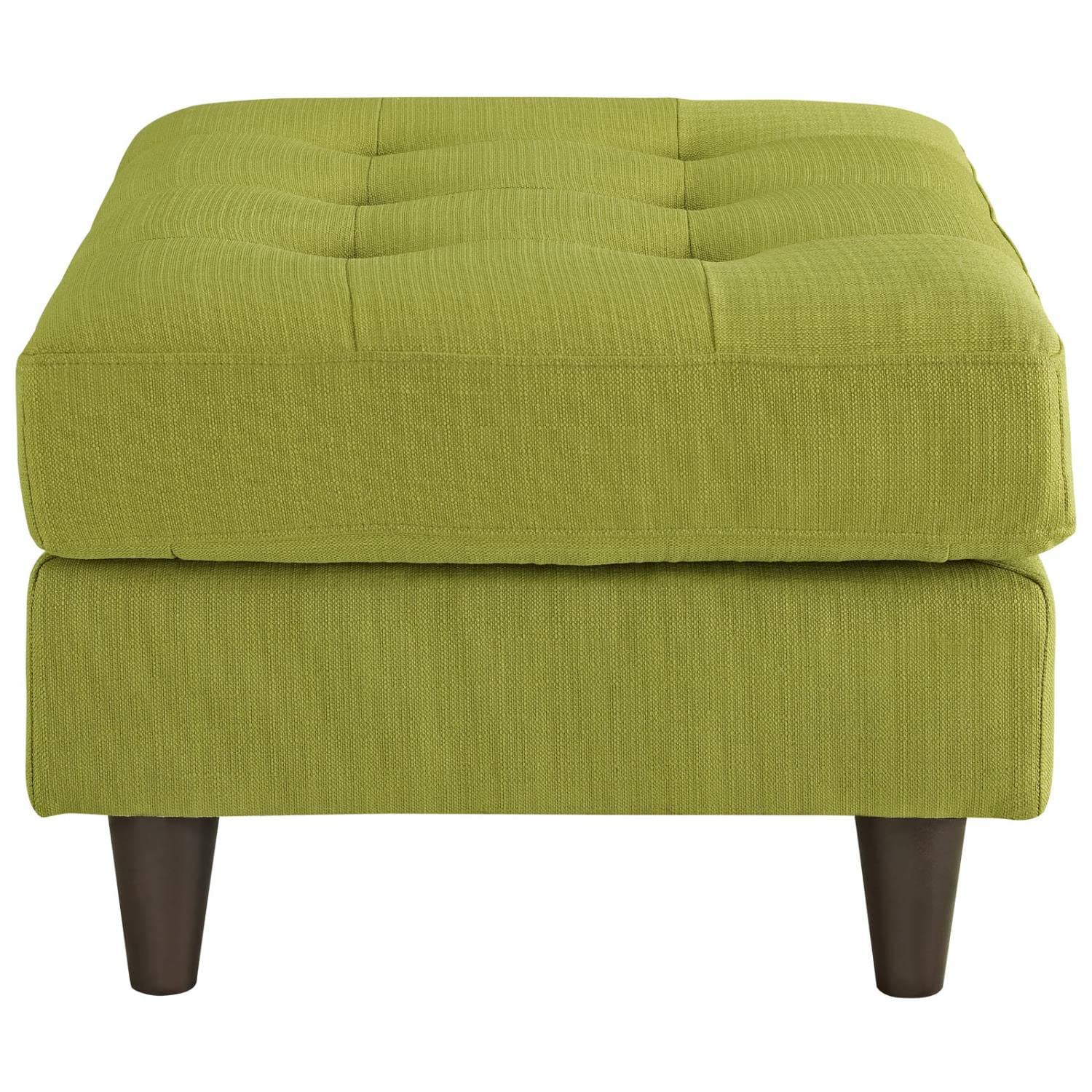 ottomans | CasaFoyer Empress Mid-Century Style Ottoman | Plush Foam Padding | Stained Hardwood Legs | Upholstered Fabric | Calming & Relaxing Atmosphere | casafoyer.myshopify.com