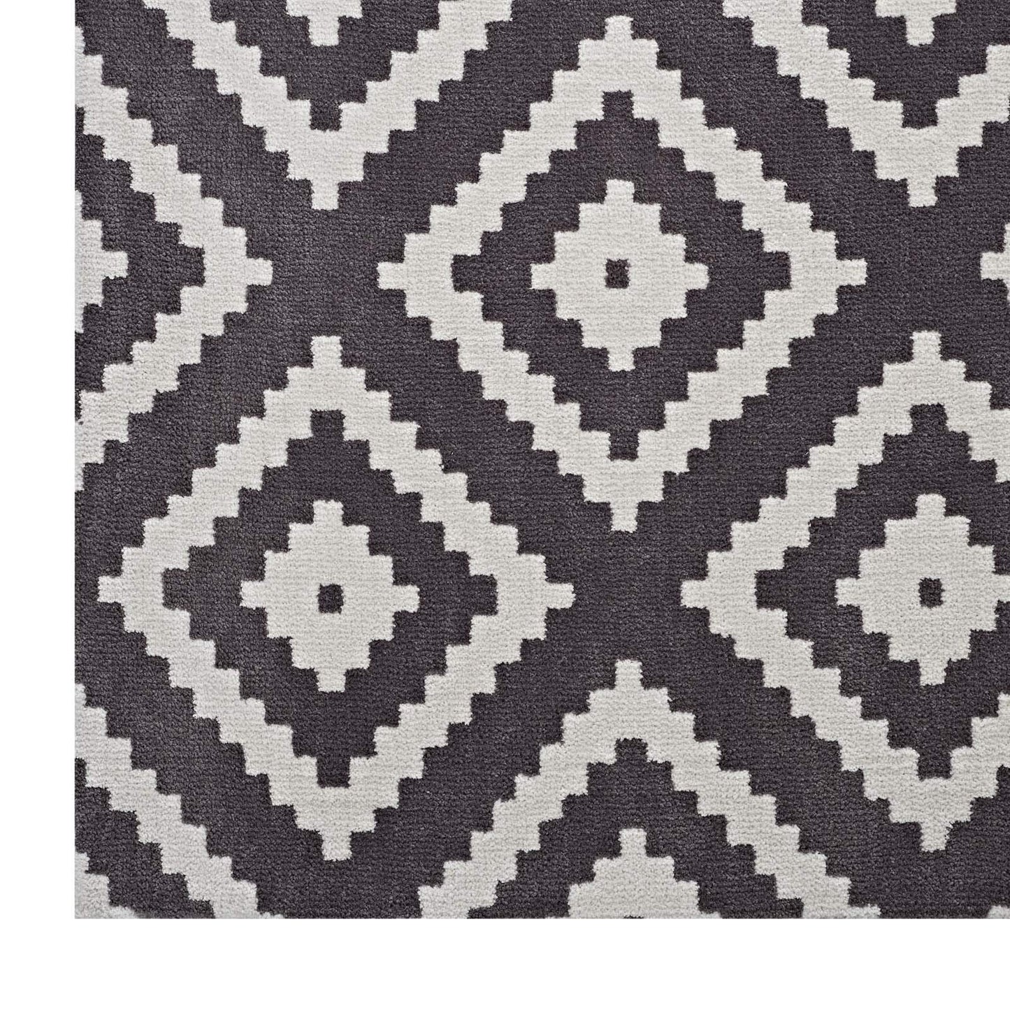 area rugs | CasaFoyer Alika Abstract Diamond Trellis Area Rug | Modern Design | Soft Polyester Microfiber | Durable Jute Bottom | Stain Resistant | Easy to Maintain | 5x8 | Ivory and Charcoal | casafoyer.myshopify.com