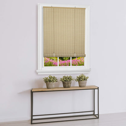 Curtains, Blinds & Shades | CasaFoyer Cordless Veranda Vinyl Oval Roll Up Blind | Privacy & Light Diffusion | Indoor/Outdoor Use | Child & Pet Safe | Easy Height Adjustment | Desert/Almond | 48x72 | casafoyer.myshopify.com