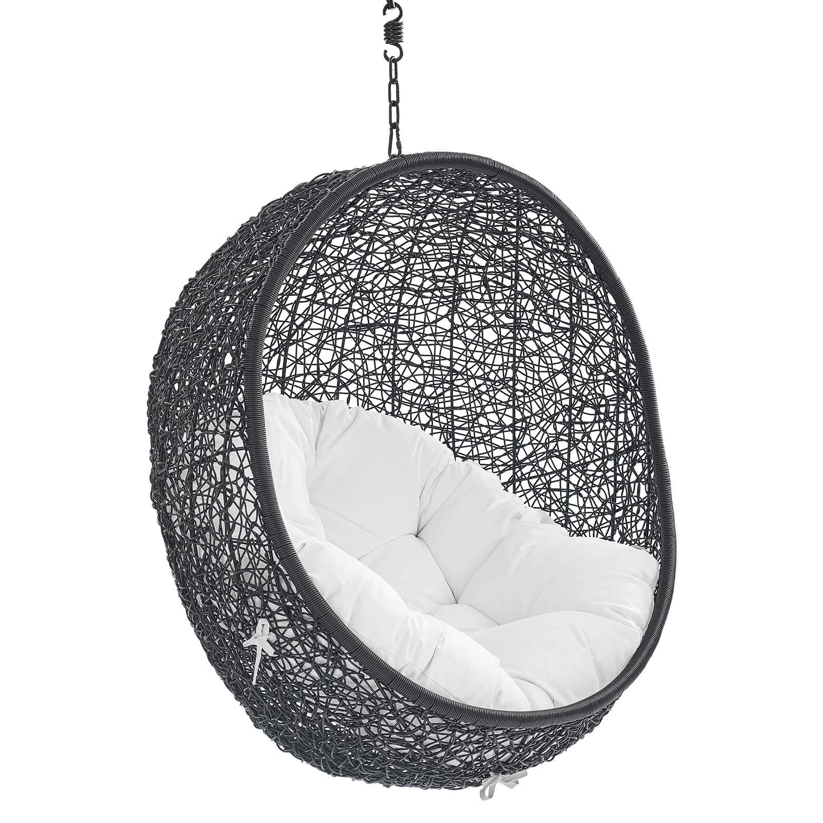 porch swings | Ergode Encase Outdoor Patio Swing Chair | Tranquil Island Getaway | Synthetic Rattan | All-Weather Cushion | Steel Frame | Adjustable Chain | Indoor/Outdoor Use | casafoyer.myshopify.com