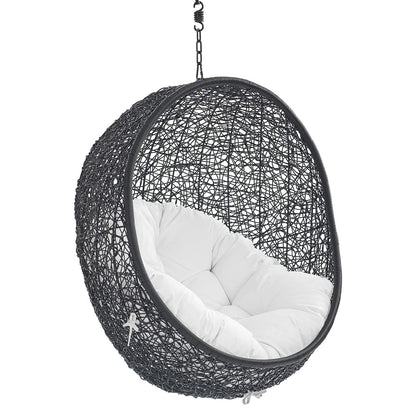 porch swings | Ergode Encase Outdoor Patio Swing Chair | Tranquil Island Getaway | Synthetic Rattan | All-Weather Cushion | Steel Frame | Adjustable Chain | Indoor/Outdoor Use | casafoyer.myshopify.com