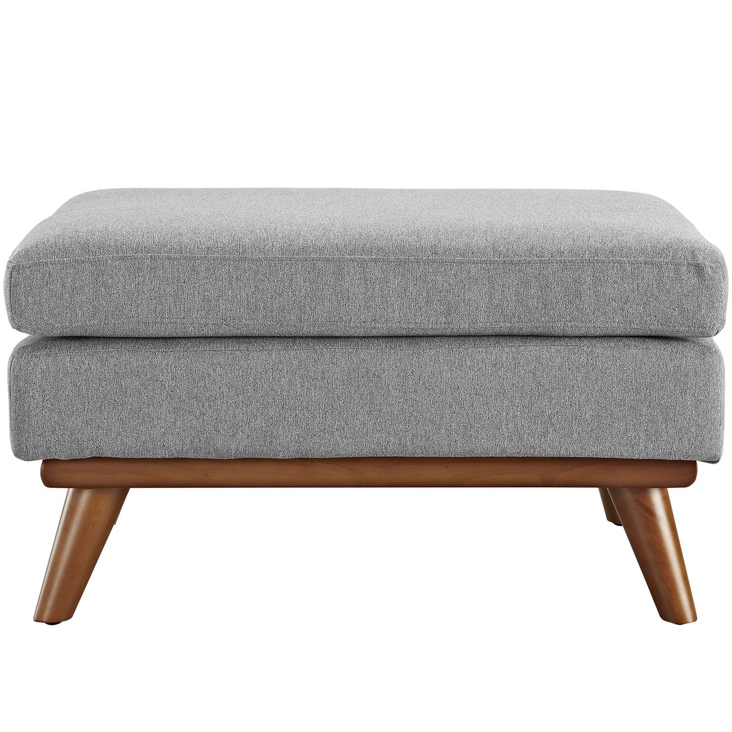 ottomans | CasaFoyer Engage Ottoman | Curved Design | Plush & Relaxing | Sturdy Rubberwood Frame | Expectation Gray | casafoyer.myshopify.com