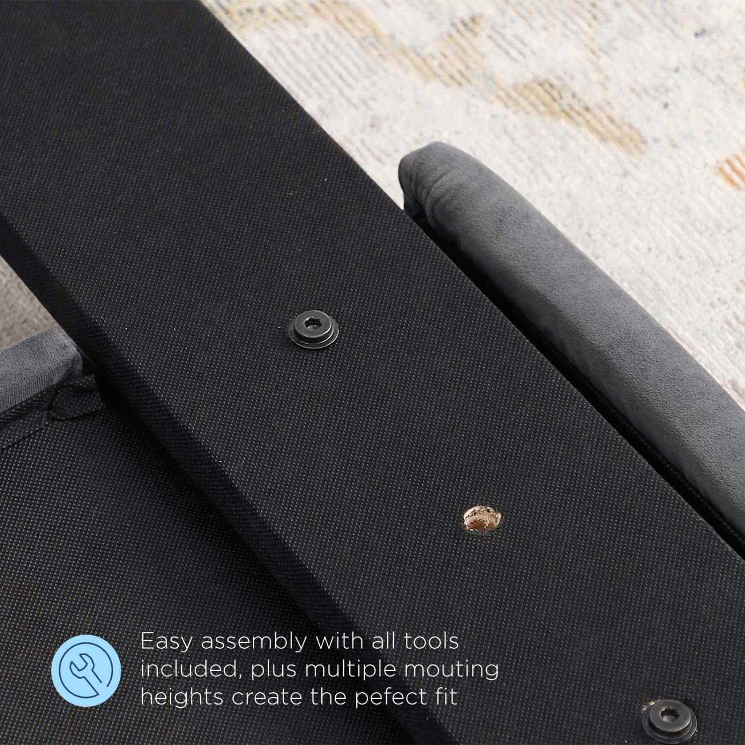 Bed | CasaFoyer Juliet Tufted Performance Velvet Full/Queen Headboard | Vintage Elegance | Diamond Button Tufting | Plush Padding | Stain-Resistant | Height-Adjustable | casafoyer.myshopify.com