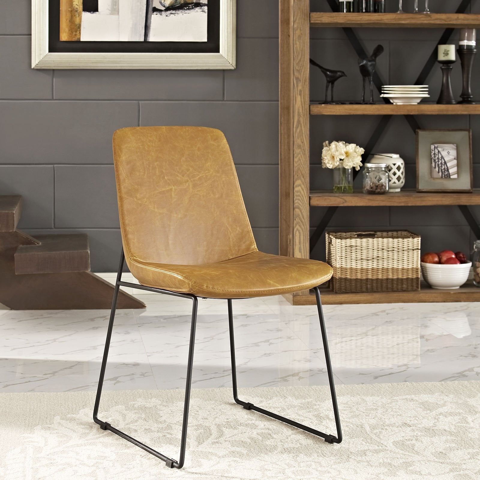 home office desk chairs | CasaFoyer Invite Guest Chair | Elegant & Sophisticated Reception Chair | Durable Steel Base | Padded Faux Leather | Exquisite Stitching | Comfortable & Stylish | Ideal for Home or Office | casafoyer.myshopify.com
