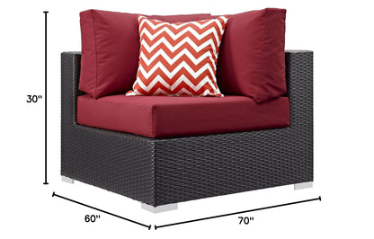 kitchen and dining room sets | CasaFoyer Convene Outdoor Sectional Set | Durable Rattan Weave | Weather-Resistant Cushions | 7 Piece Patio Furniture | casafoyer.myshopify.com