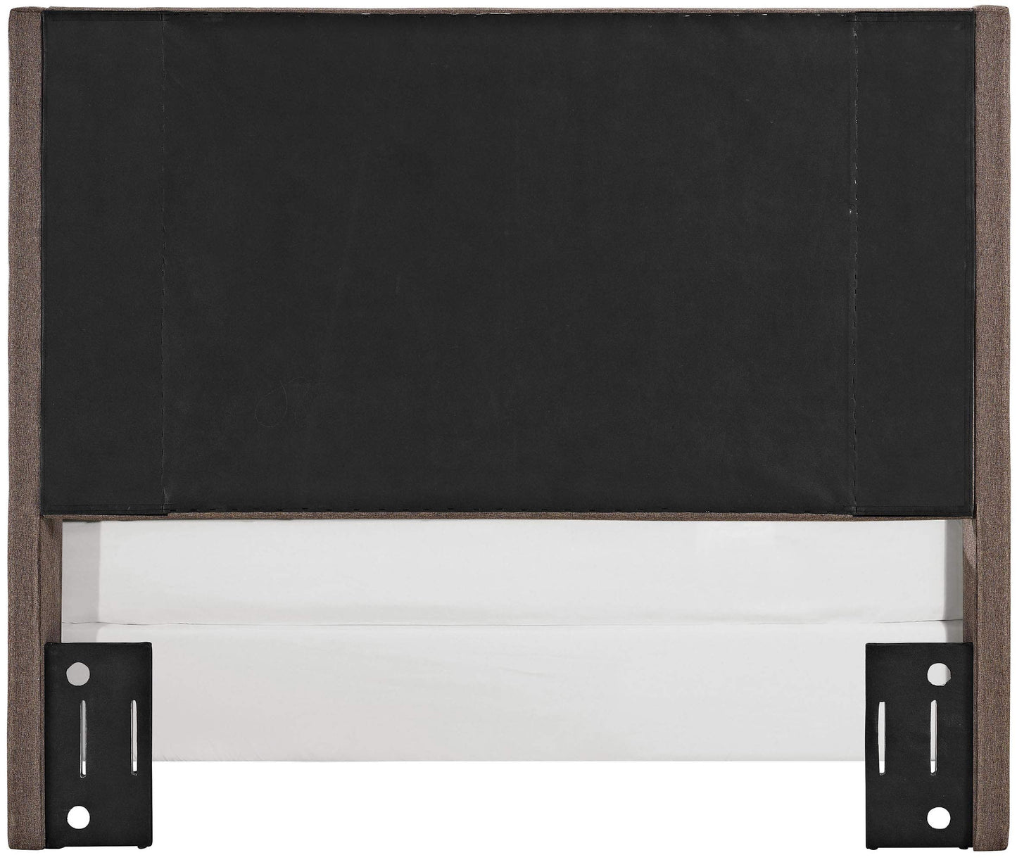 Patio Furniture Sets | Casey Bedset | Wingback Headboard | Dove Gray Linen | Antique Nickel Trim | Full/Queen Size | Sturdy Frame | Easy Assembly | casafoyer.myshopify.com