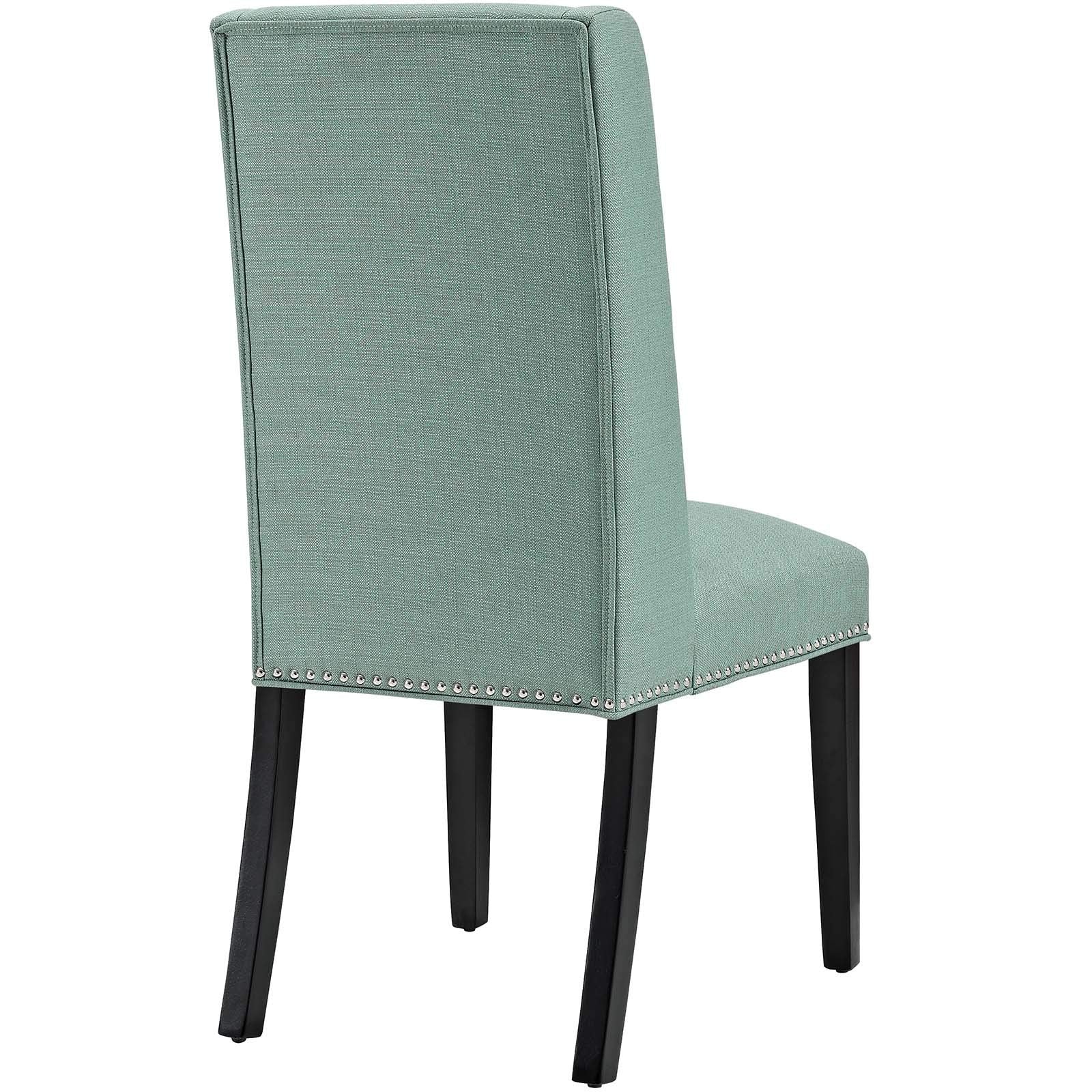 home office desk chairs | CasaFoyer Baron Dining Chair Set of 4 | Opulent Upholstered Seats | Nailhead Trim | Solid Wood Frame | Non-Marking Foot Glides | Perfect for Contemporary Dining | casafoyer.myshopify.com