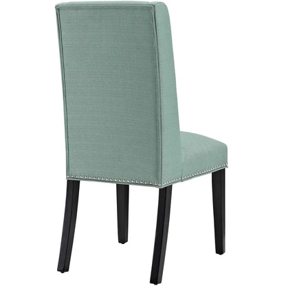 home office desk chairs | CasaFoyer Baron Dining Chair Set of 4 | Opulent Upholstered Seats | Nailhead Trim | Solid Wood Frame | Non-Marking Foot Glides | Perfect for Contemporary Dining | casafoyer.myshopify.com