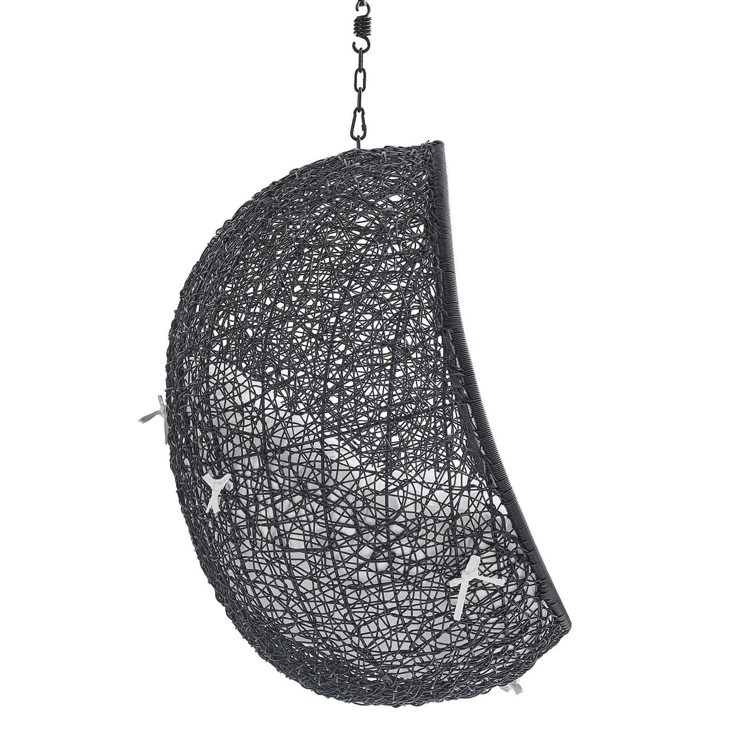 porch swings | Ergode Tranquil Island Escape Swing Chair | Synthetic Rattan Weave | All-Weather Cushion | Powder-Coated Steel Frame | Adjustable Chain | Weather & UV Resistant | Indoor/Outdoor Use | casafoyer.myshopify.com