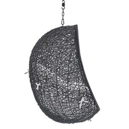 porch swings | Ergode Tranquil Island Escape Swing Chair | Synthetic Rattan Weave | All-Weather Cushion | Powder-Coated Steel Frame | Adjustable Chain | Weather & UV Resistant | Indoor/Outdoor Use | casafoyer.myshopify.com