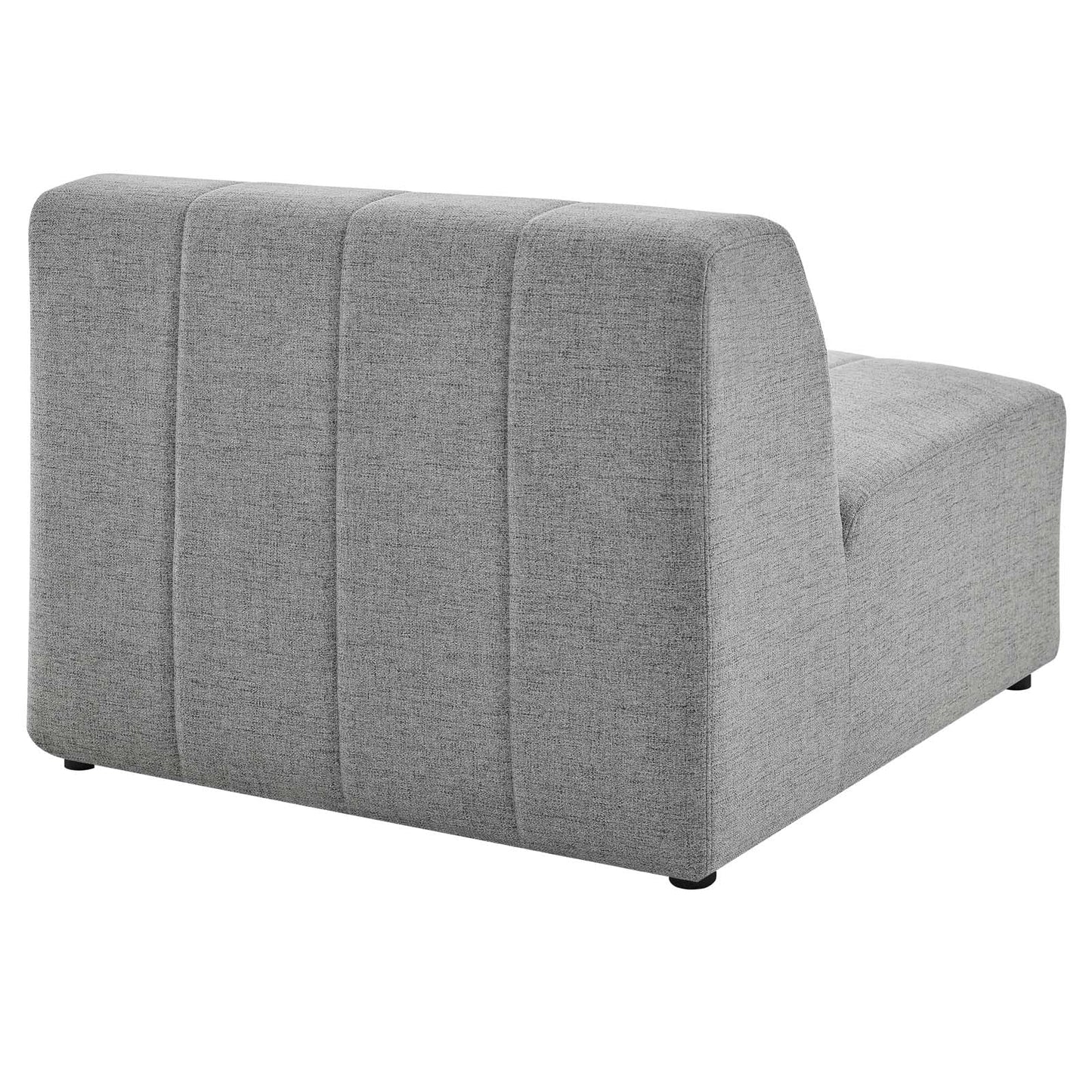 sofas | CasaFoyer Bartlett Upholstered Fabric Armless Chair | Retro Modern Style | Channel Tufting | Dense Foam Padding | Solid Wood Frame | Non-Marking Foot Caps | casafoyer.myshopify.com