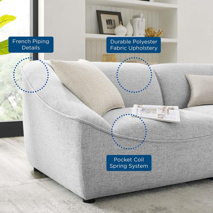 kitchen and dining room sets | CasaFoyer Comprise Upholstered 5-Piece Living Room Furniture Set | French Piping | Plush Seating | Solid Wood Construction | casafoyer.myshopify.com